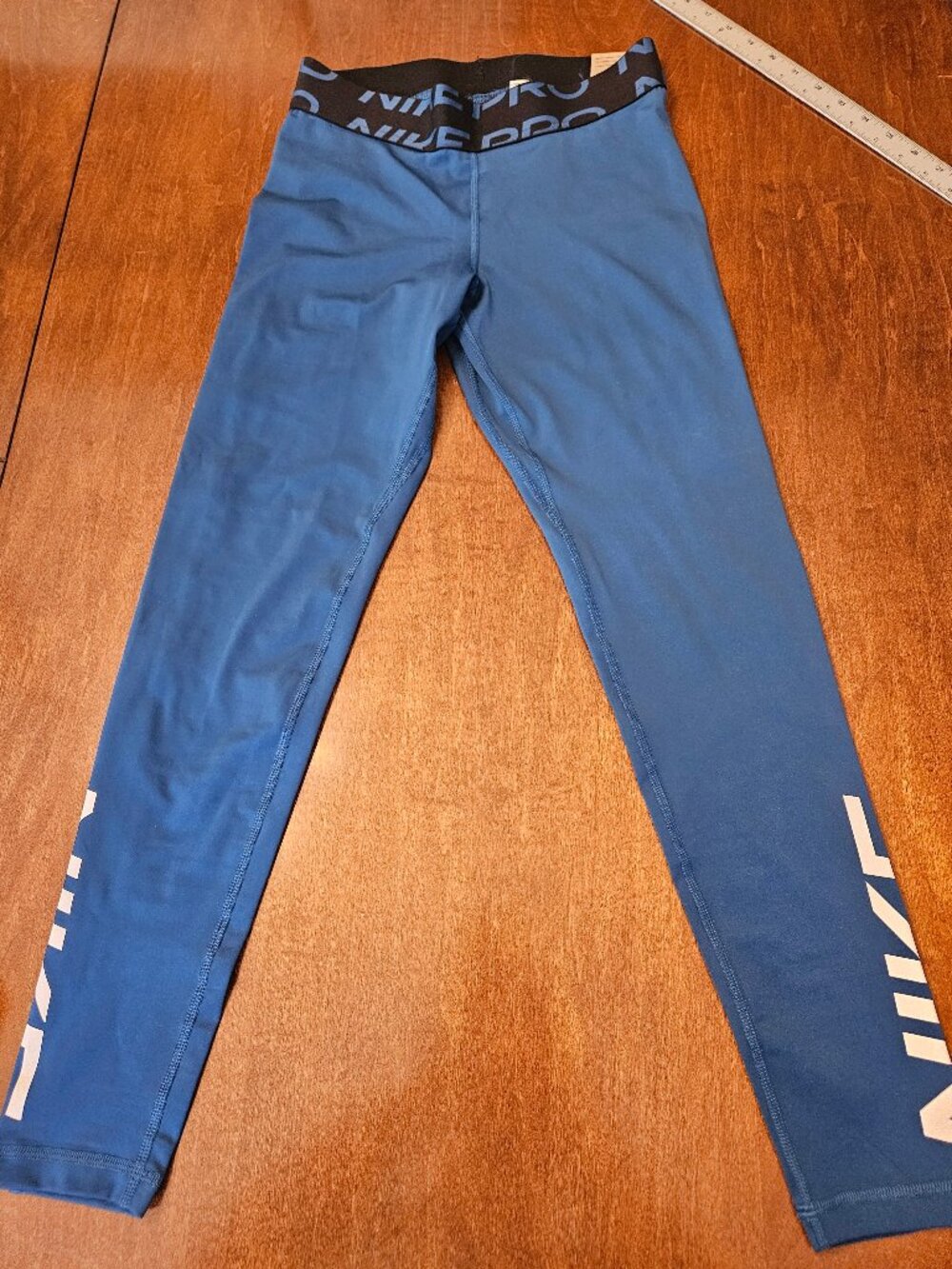 Nike Pro Women's Leggings, Blue/Black, Sz M